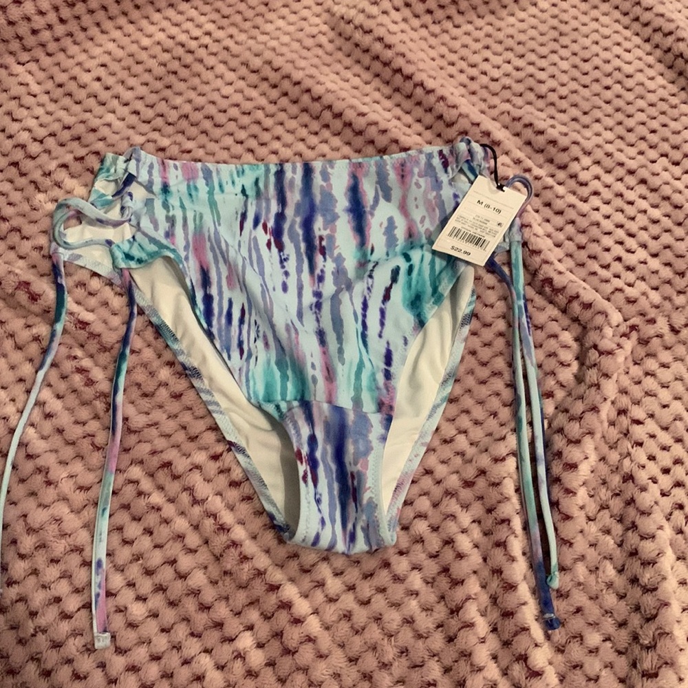 NWT Shade & Shore lowest coverage high waist extra cheeky bikini bottoms size M